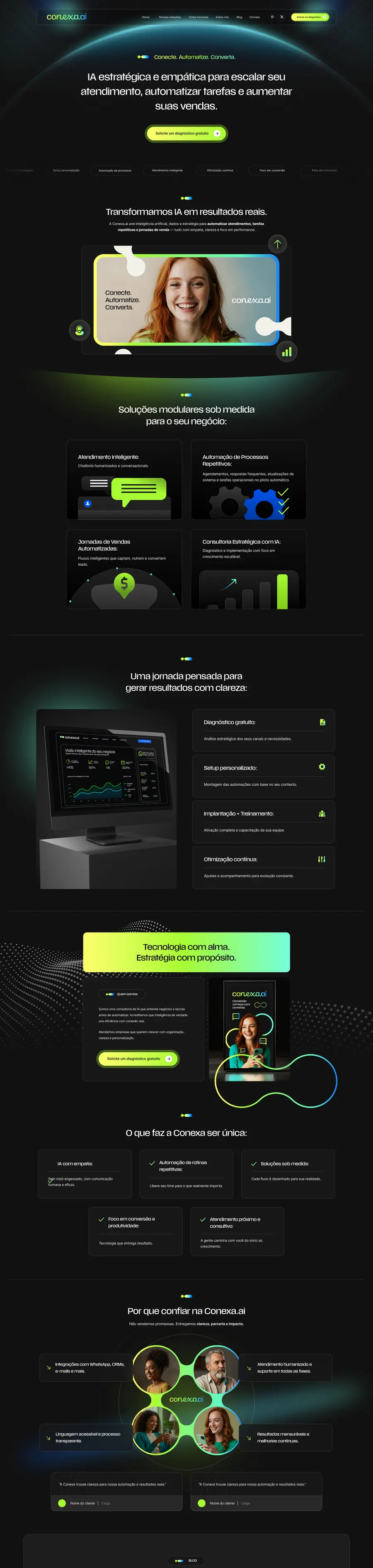 Página do projeto Conexa AI